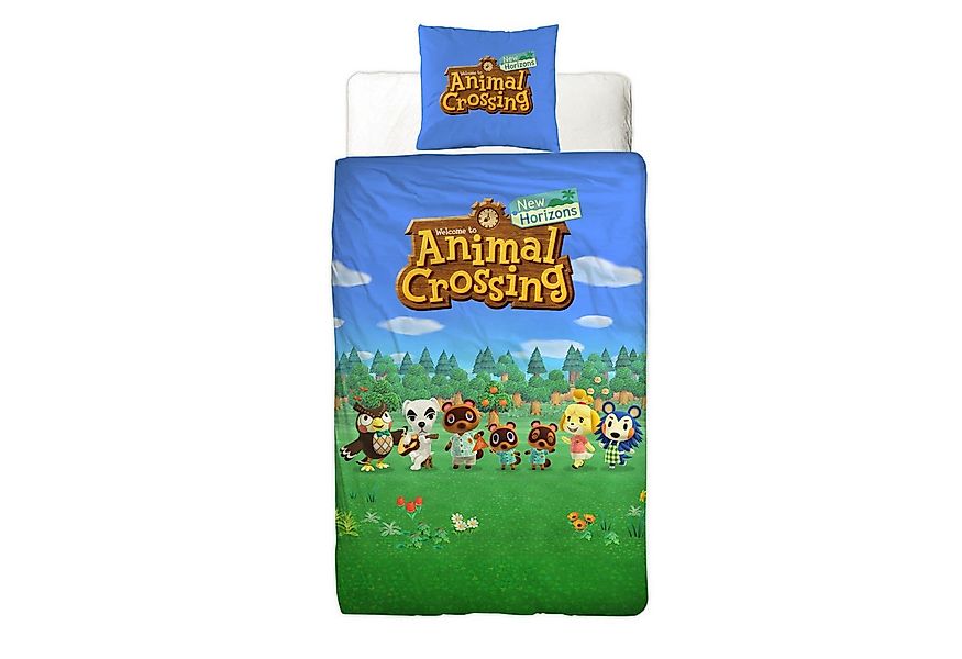 Familando Kinderbettwäsche Animal Crossing "New Horizons" 135x200 + 80x80 c günstig online kaufen