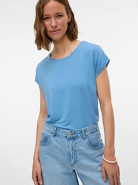 Vero Moda Rundhalsshirt VMAVA PLAIN SS TOP GAJRS NOOS günstig online kaufen