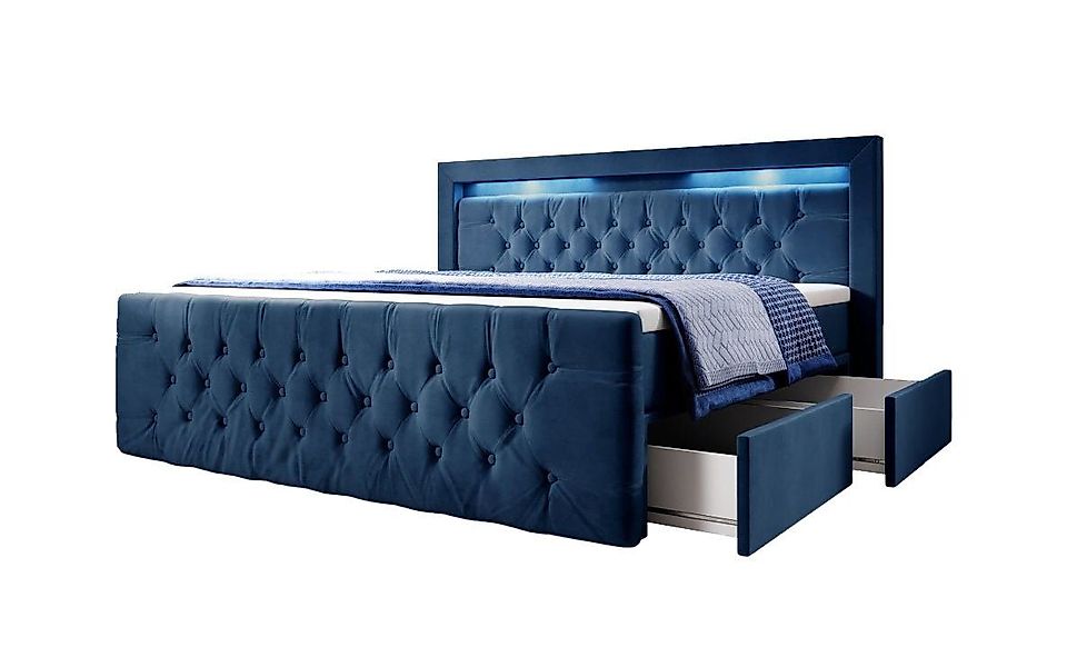 Luxusbetten24 Boxspringbett Sera, mit LED-Beleuchtung und günstig online kaufen