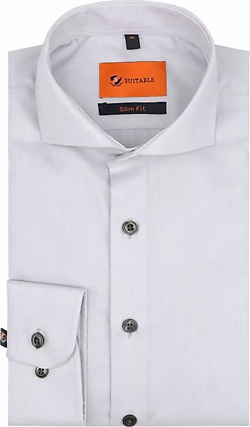 Suitable Hemd Twill Grau - Größe 39 günstig online kaufen