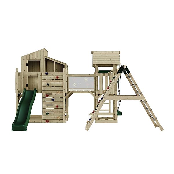 OutdoorToys Spielturm Tammo mit Kinderschaukel Dunkelgrün günstig online kaufen