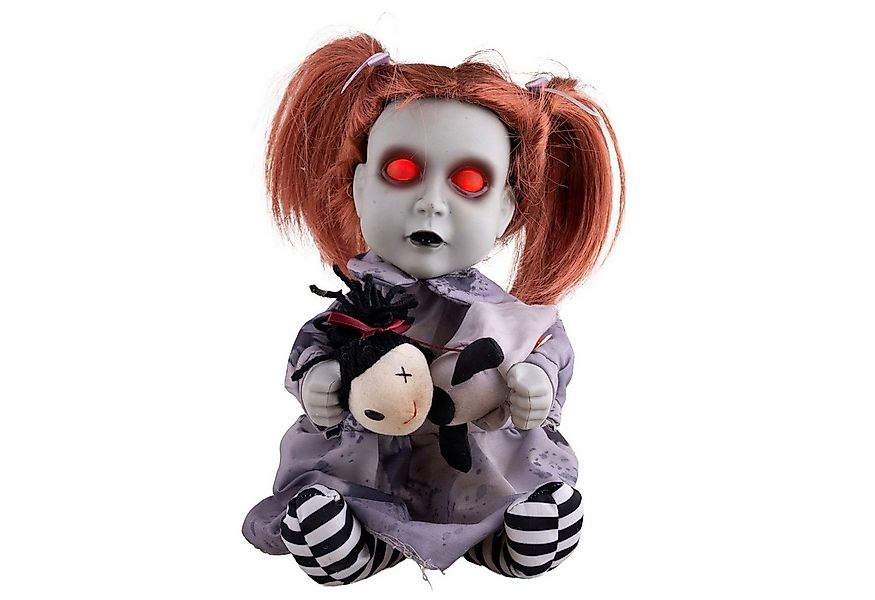 Funny Fashion Dekoobjekt Halloween Dekofigur 'Geisterpuppe mit Teddybär' An günstig online kaufen