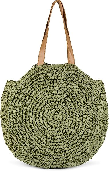 styleBREAKER Schultertasche Runde Flecht Schultertasche - günstig online kaufen