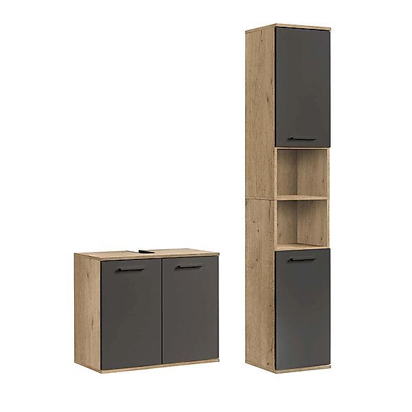 mokebo Badmöbel-Set Der Steuermann, (2-teilig), Unterschrank & Hochschrank günstig online kaufen
