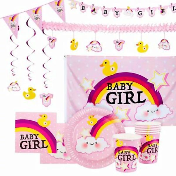 METAMORPH Baby Party Deko Set Girl 31-teilig pink/rosa günstig online kaufen