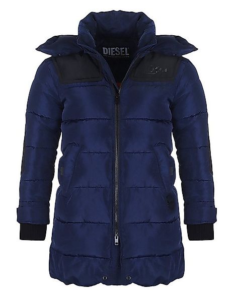Diesel Winterjacke W-RUSSELL Herren Steppjacke Parka in Unifarbe, mit abneh günstig online kaufen