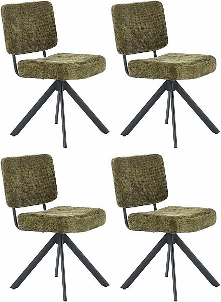 Jockenhöfer Gruppe Drehstuhl "Gloria (Set, 4 St.)", (Set), 4 St., Chenille, günstig online kaufen