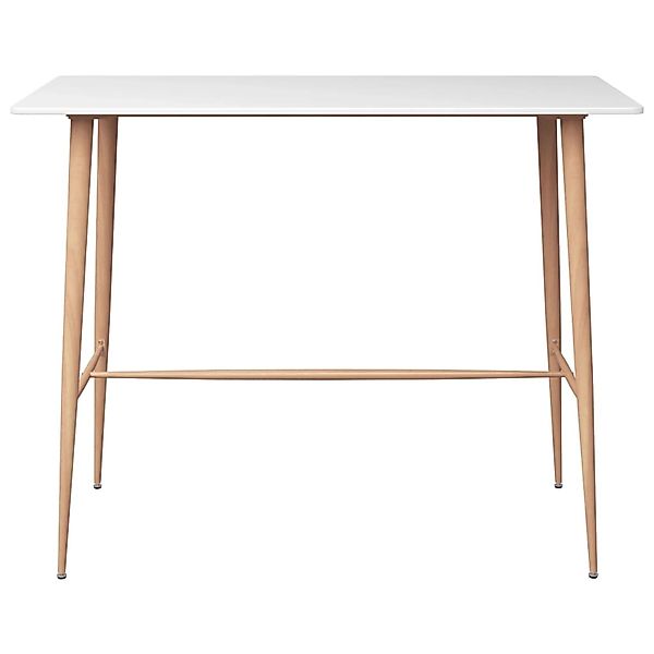 vidaXL Esstisch Bartisch Weiß 120x60x105 cm günstig online kaufen
