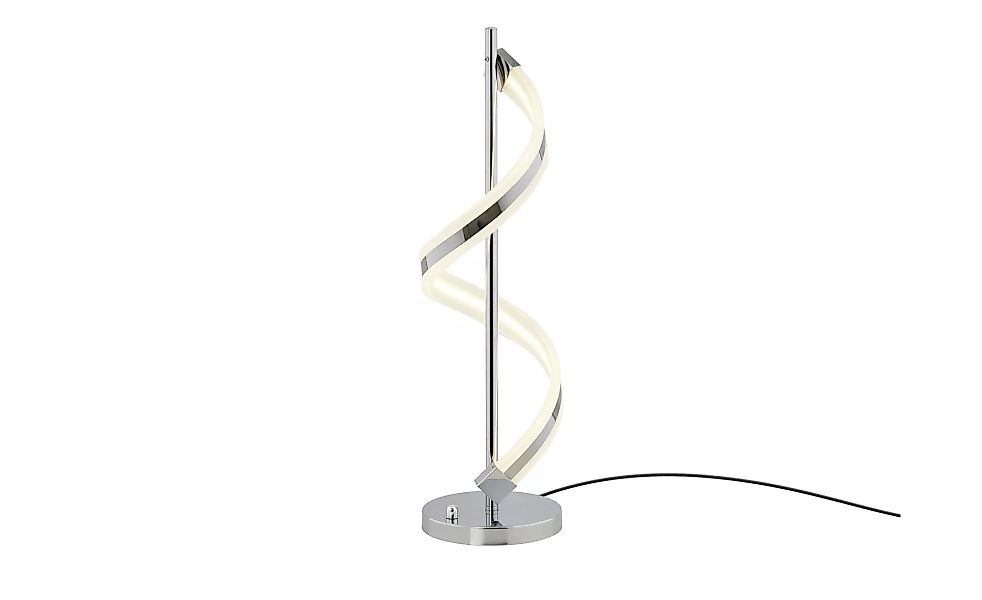 Trio LED-Tischleuchte, chrom, Acryl geschwungen - silber - 63 cm - Lampen & günstig online kaufen