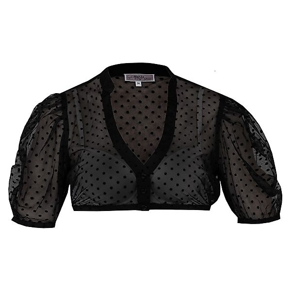 MarJo Dirndlbluse Damen 'Zeitlarn' Kurzarm, Schwarz günstig online kaufen