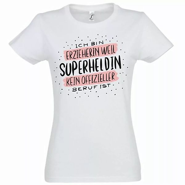 Youth Designz T-Shirt Beste Erzieherin Superheldin Damen Shirt mit trendige günstig online kaufen