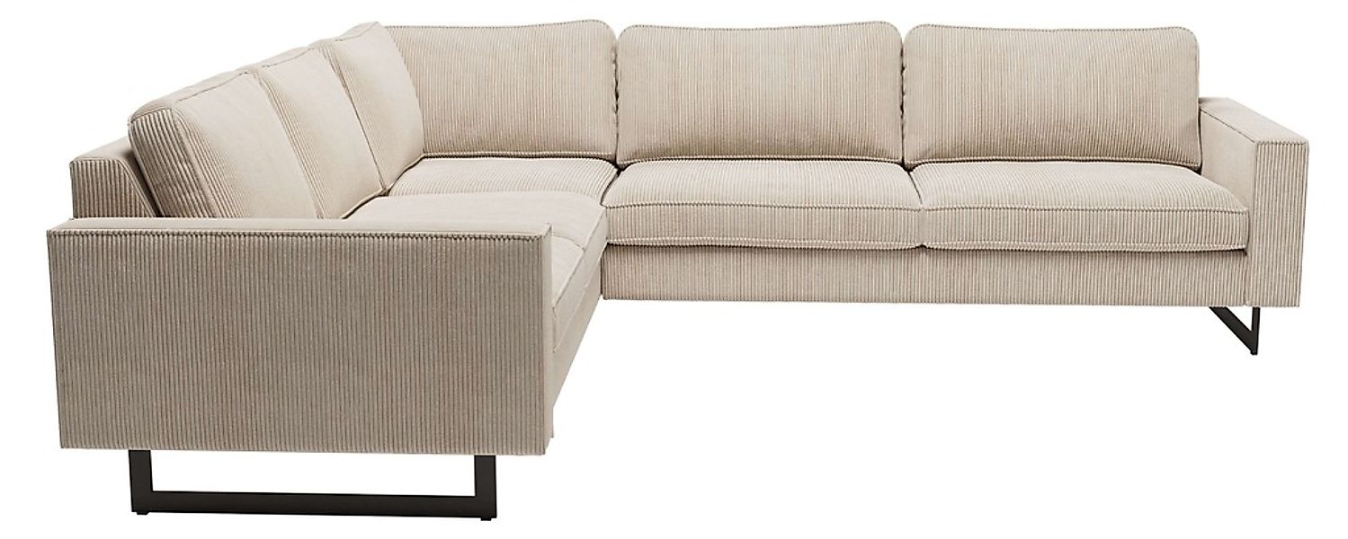 Places of Style Ecksofa »Pinto, 250/290 cm, langer Schenkel, XXL, Ottomane« günstig online kaufen