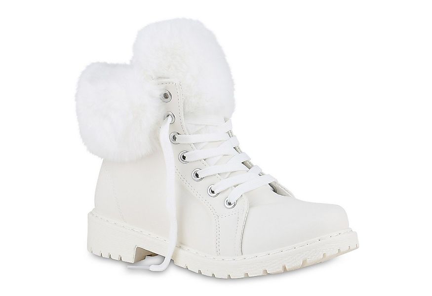 VAN HILL 840850 Stiefelette Damen Warm Gefütterte Worker Boots Stiefeletten günstig online kaufen