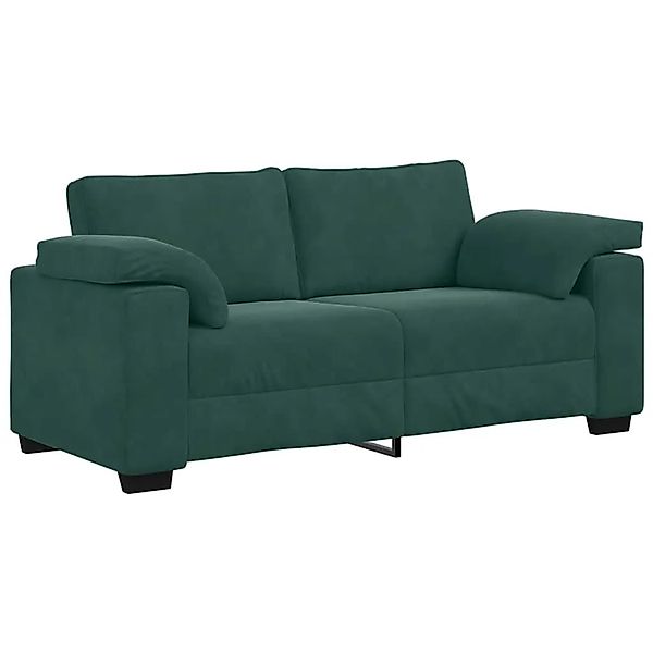 vidaXL Zweisitzer-Sofa Dunkelgrün 140 cm Samt 4105269 günstig online kaufen
