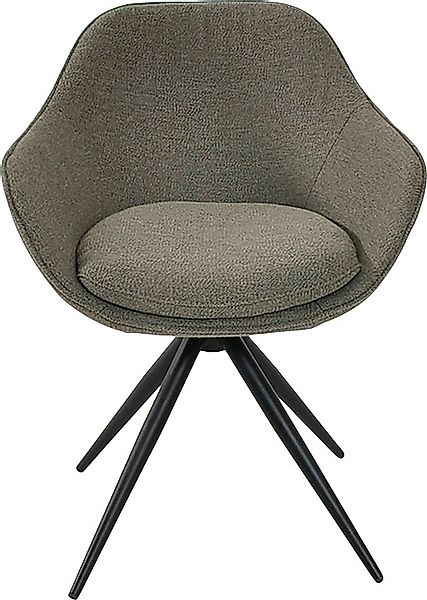 K+W Komfort & Wohnen Drehstuhl "ZOOM" () 4-Fuß Drehstuhl mit Gestell aus Me günstig online kaufen