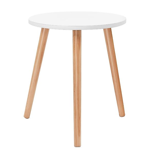 COSTWAY Beistelltisch, Kieferholz, rund 40x40x48cm günstig online kaufen