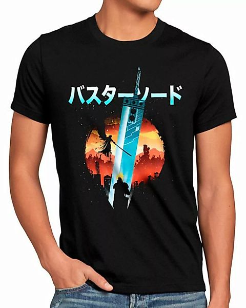 style3 Print-Shirt Herren T-Shirt Fight Sephiroth final fantasy 7 VII rebir günstig online kaufen
