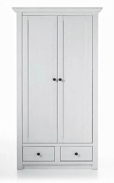 Furn.Design Garderobenschrank Hooge (Schuhschrank in weiß Pinie Dekor Landh günstig online kaufen