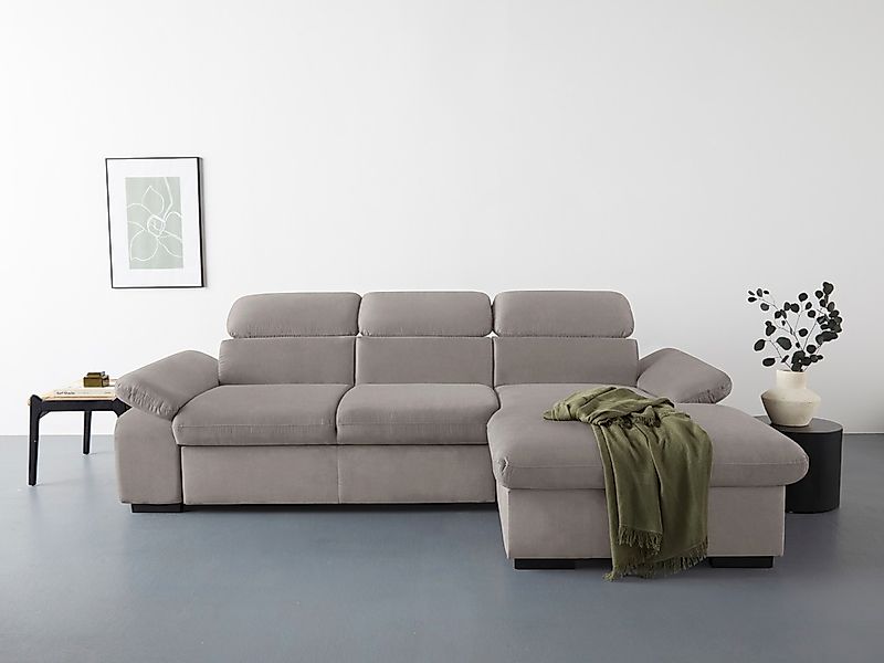COTTA Ecksofa "Lola L-Form mit Kopfteilfunktion & Hocker", (Set, mit Hocker günstig online kaufen