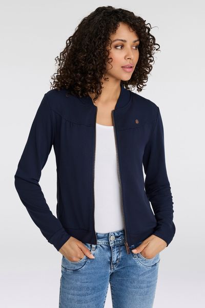 Ragwear Sweatjacke "KENIA CORE" mit Logo und gerafften Details günstig online kaufen