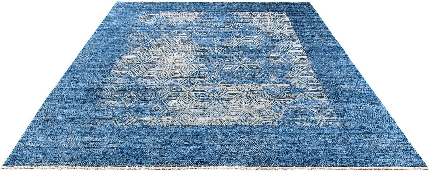 morgenland Designteppich »Designer - 307 x 248 cm - blau«, rechteckig, Wohn günstig online kaufen