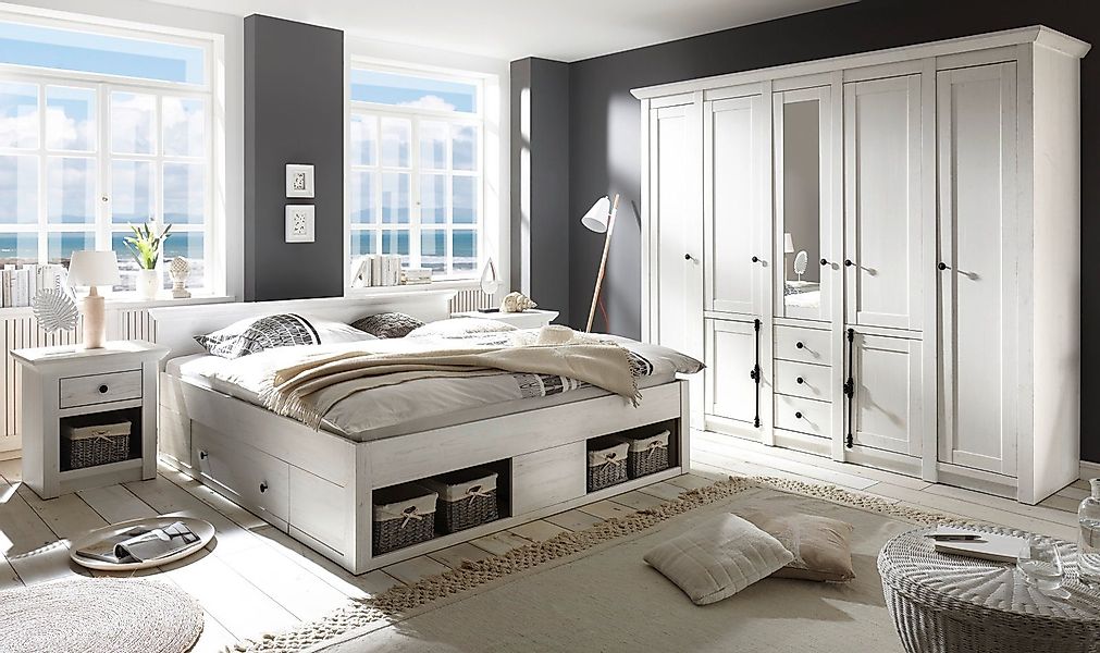 Furn.Design Schlafzimmer-Set Hooge, (in Pinie weiß günstig online kaufen