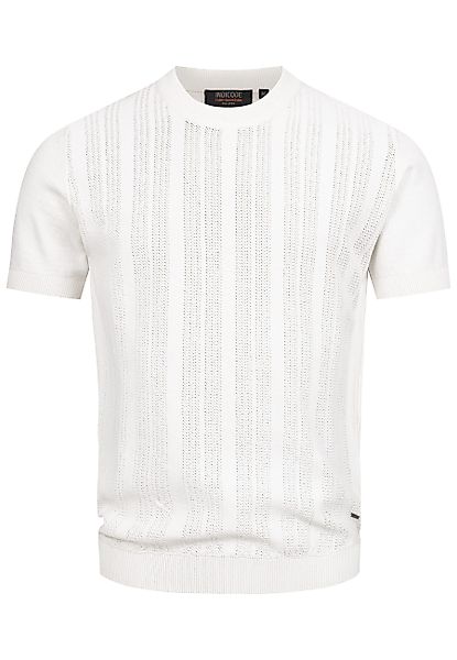 Indicode T-Shirt INVarson mit vertikalem Strickmuster günstig online kaufen