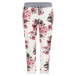 Mississhop Chinohose Damen Hose Blumen Jogginghose günstig online kaufen