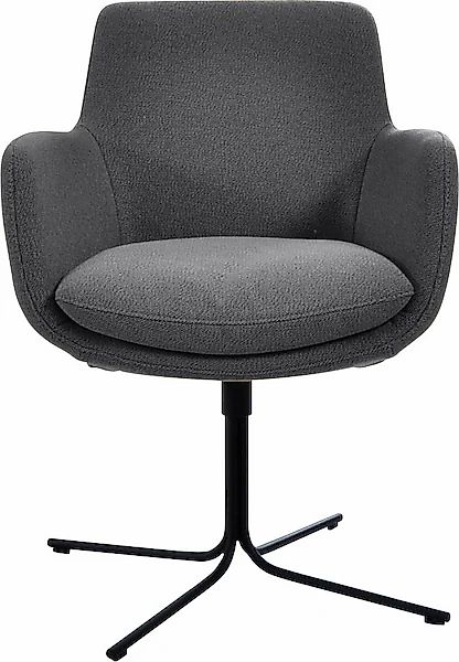 K+W Komfort & Wohnen Drehstuhl »Pego« () filigranem 4-Fuß-Gestell in schwar günstig online kaufen