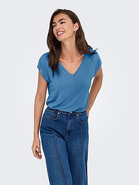 ONLY V-Shirt ONLFREE S/S MOD.V-NECK TOP JRS NOOS günstig online kaufen