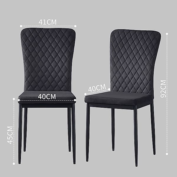 JYMTOM Esszimmerstuhl Samt/Kunstleder, hoher Lehne, Metallgestell, günstig online kaufen