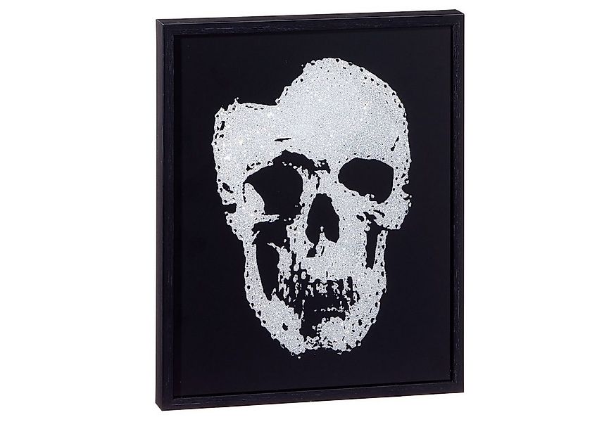 HTI-Living Wandbild Wandbild Glitzer klein Totenkopf, (1 St) günstig online kaufen