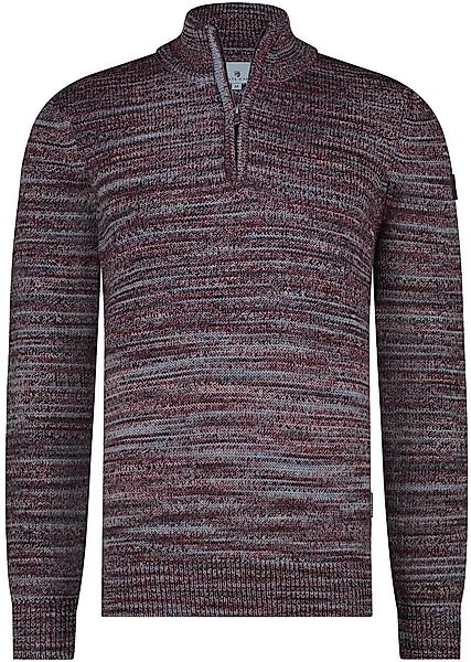 State Of Art Half Zip Pullover Melange Bordeaux - Größe 3XL günstig online kaufen