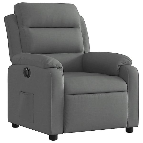 vidaXL Sessel Relaxsessel Elektrisch Dunkelgrau Stoff günstig online kaufen