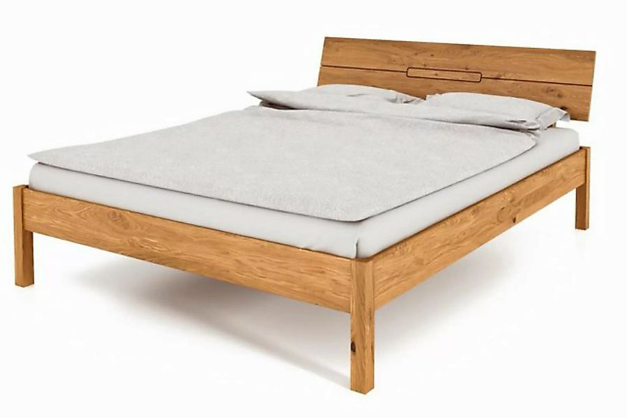 byoak Bett VENTO A-9 200 x 200 aus Massivholz, mit Holzkopfteil, Naturgeölt günstig online kaufen