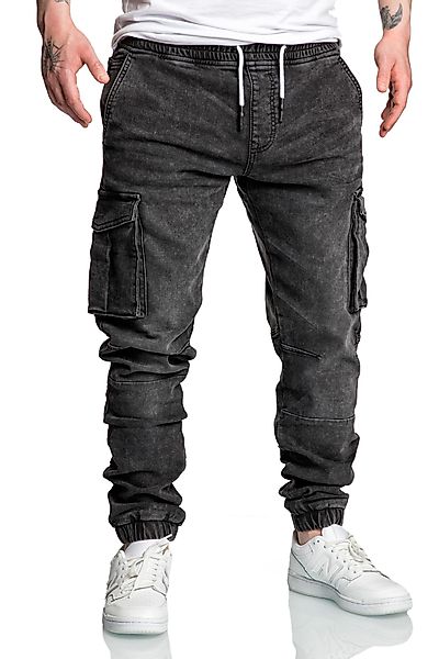 Amaci&Sons Cargojeans ALSIP Sweathose im Denim günstig online kaufen