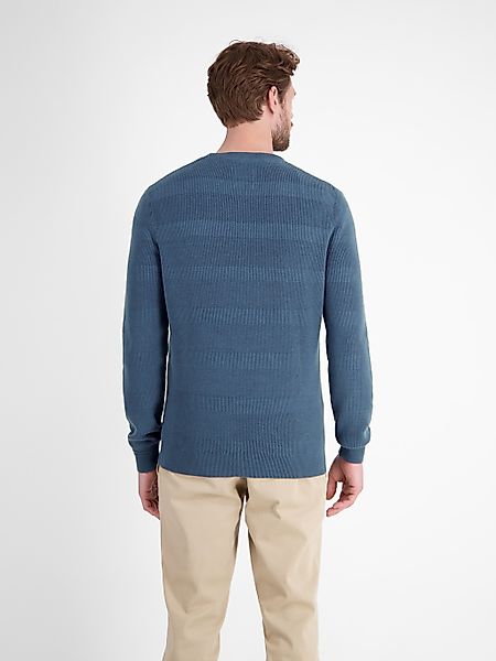 LERROS Strickpullover "LERROS Strickpullover für Herren, tonal gestreift" günstig online kaufen