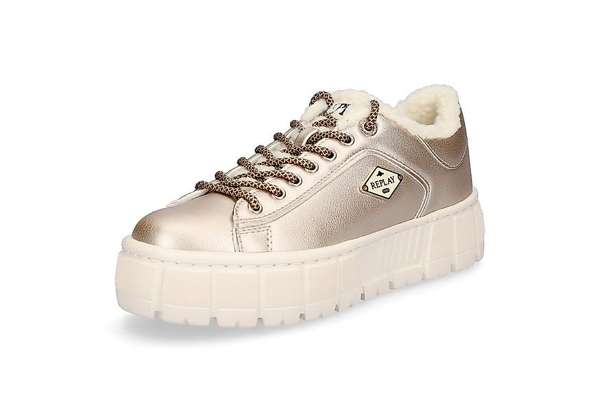 Replay Replay Damen Sneaker Paulette Metal platin Sneaker günstig online kaufen