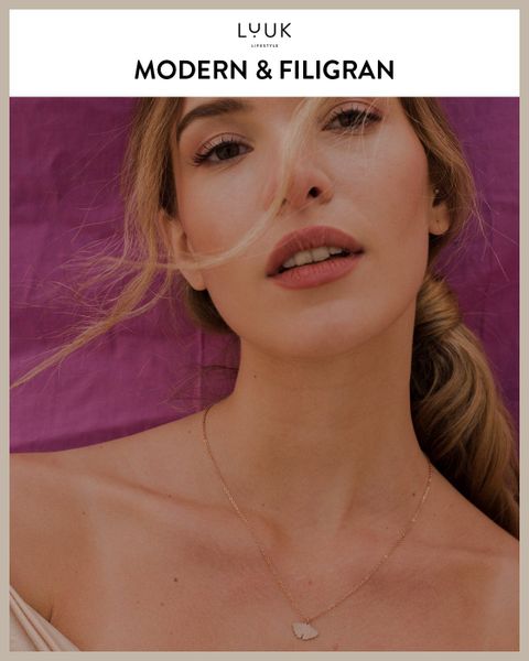 LUUK LIFESTYLE Kette mit Anhänger Ginkgo, günstig online kaufen