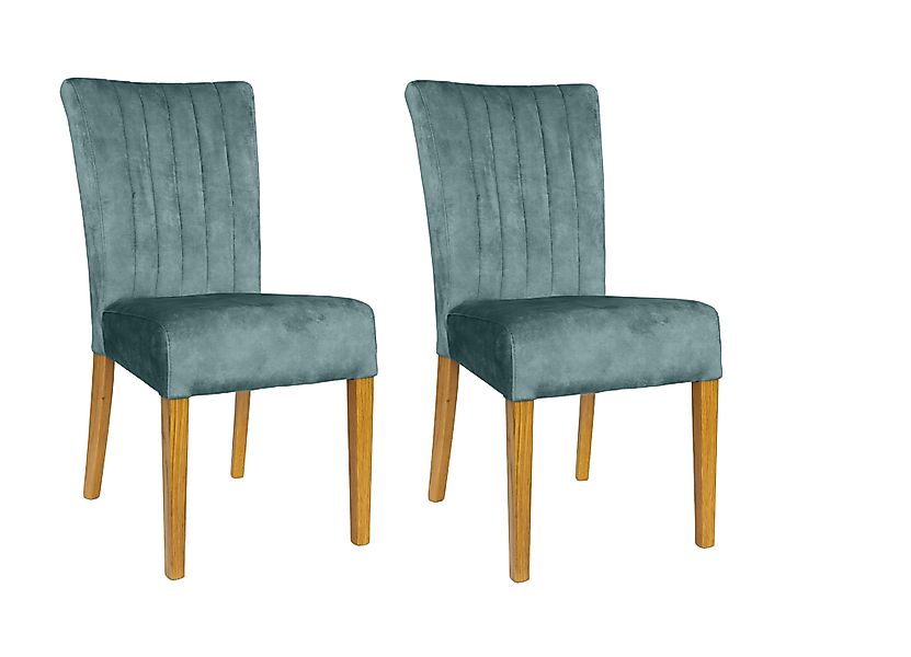 Home affaire 4-Fußstuhl (Set) 2 Stk.vertikale Nähte in der Rückenlehne günstig online kaufen