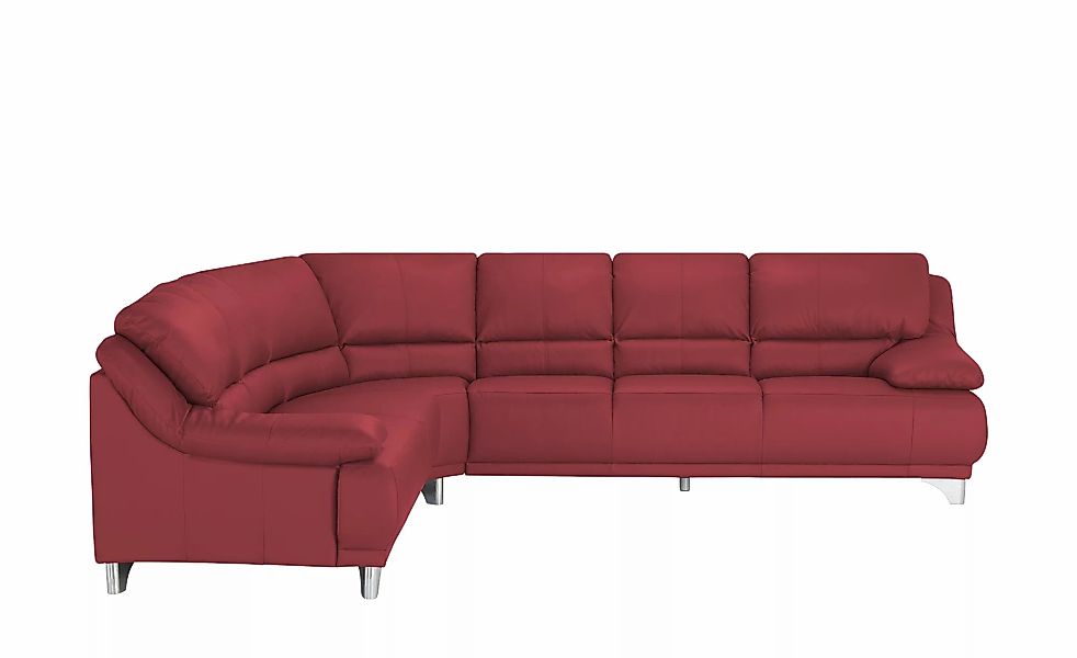 Ecksofa  aus Echtleder Maranello  ¦ rot ¦ Maße (cm): B: 295 H: 87 T: 253.0 günstig online kaufen