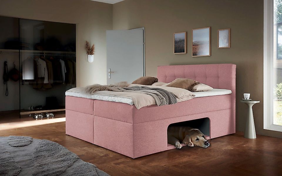 Places of Style Boxbett "Carolin", mit Nische inkl. gepolsterter Unterlage günstig online kaufen