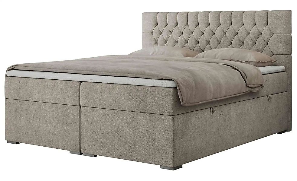 Boxbett mit Bettkasten Pera ¦ beige ¦ Maße (cm): B: 120 H: 125 Betten > Kom günstig online kaufen