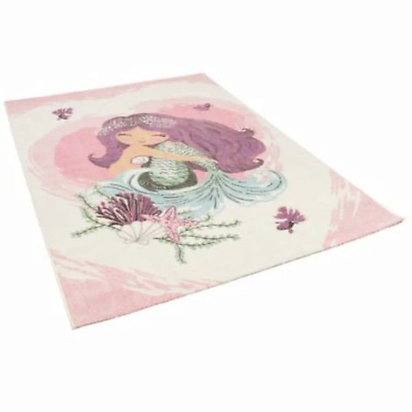 Pergamon Kinder Teppich Maui Kids Meerjungfrau Spielteppiche rosa Gr. 160 x günstig online kaufen