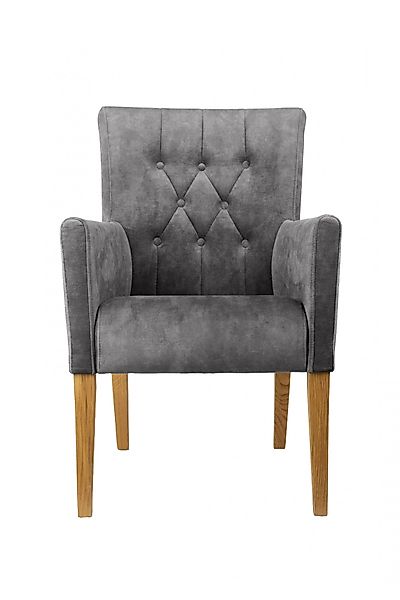 Home affaire Armlehnstuhl »Cortega Esszimmerstuhl mit Knopfheftung« () 1 St günstig online kaufen