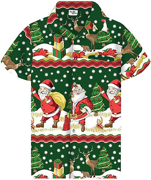 King Kameha Hawaiihemd Christmas Border Print günstig online kaufen