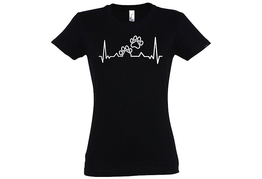 Youth Designz T-Shirt Heartbeat Hundepfoten Damen Shirt mit trendigem Front günstig online kaufen