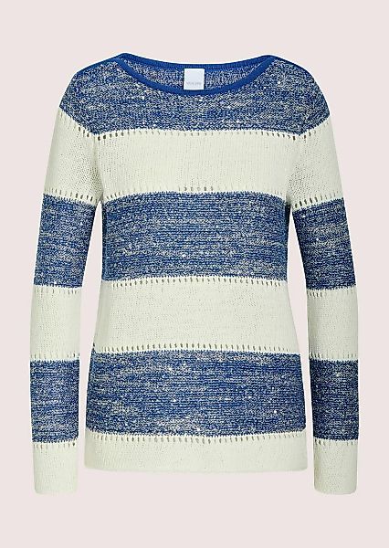 MADELEINE Longpullover "Strickpullover Baumwollpullover mit Streifenmuster" günstig online kaufen