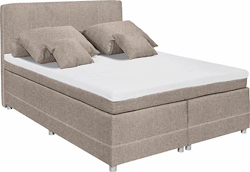 ED EXCITING DESIGN Boxspringbett "Luanda", wahlweise mit Matratze und Toppe günstig online kaufen