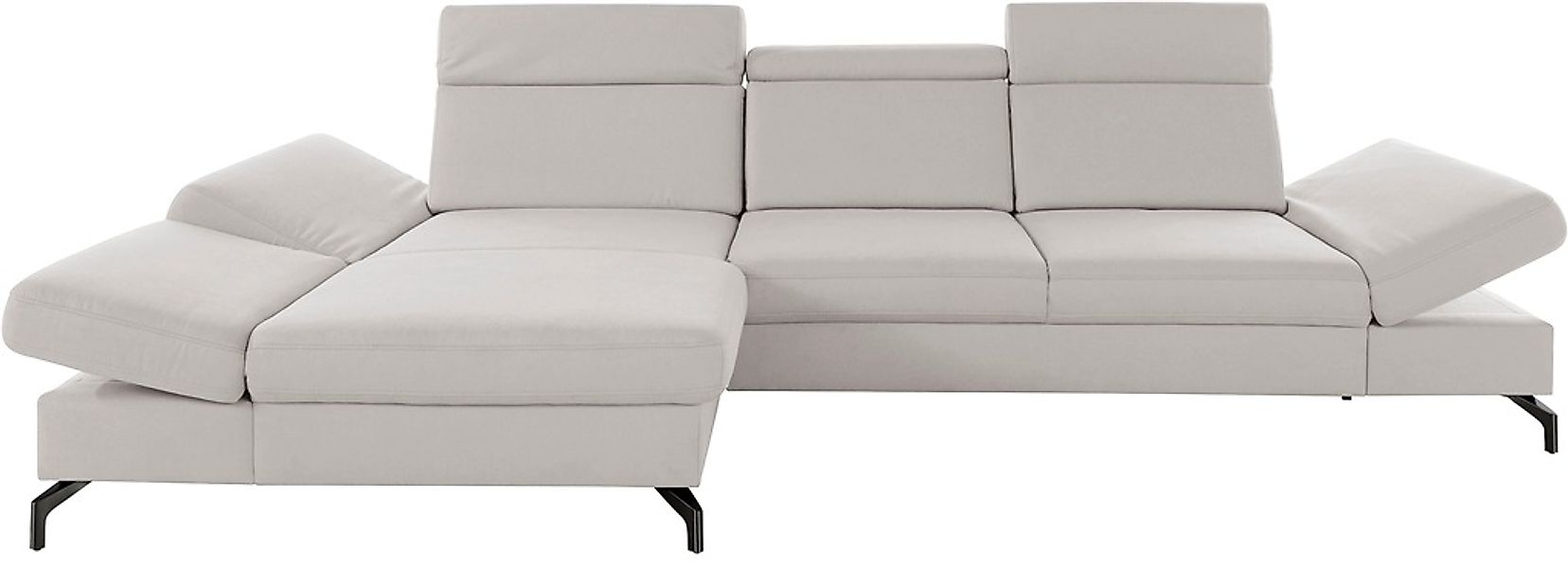 sit&more Ecksofa »Brisbane L-Form«, Fußhöhe 12 cm, inklusive Sitztiefen-, A günstig online kaufen